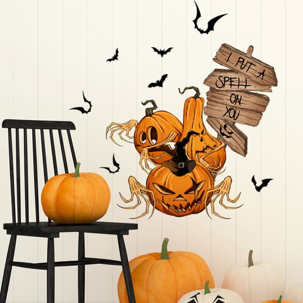 Halloween veggklistremerker, 30 x 60 cm, 2-pakning