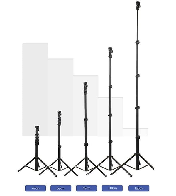 Mobil stativ / kamerastativ selfiepinne stativ (45-160 cm)