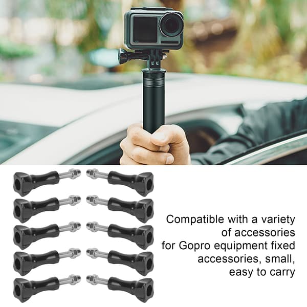Tripod Mount Adapter Knob Long Thumbscrews with Nut - 10 Pcs/Set