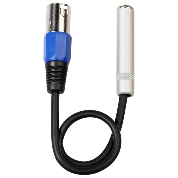 1/4 til XLR-kabel, balanceret 1/4 tomme hun til XLR han stereolydadapter, kvart tomme / til XLR han