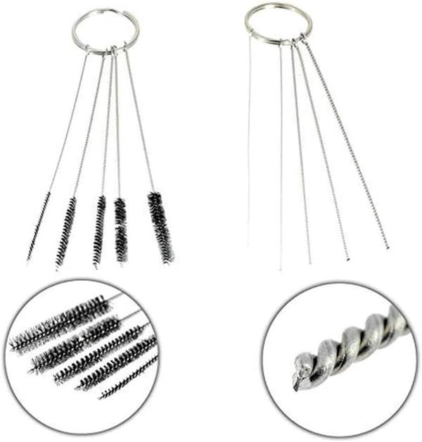 Airbrush Cleaning Set - Brush, Needle, Nozzle, Wash Bottle, Suction Cup, Repair Tool