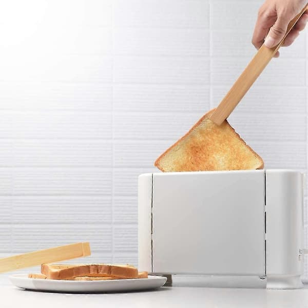 8,7\" Bambu Magnetisk Brödrost Tång Miljövänlig Utrymmesbesparande Modern