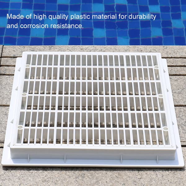 30x30cm Pool Square Main Drain Cover Flat Floor Drain Cover