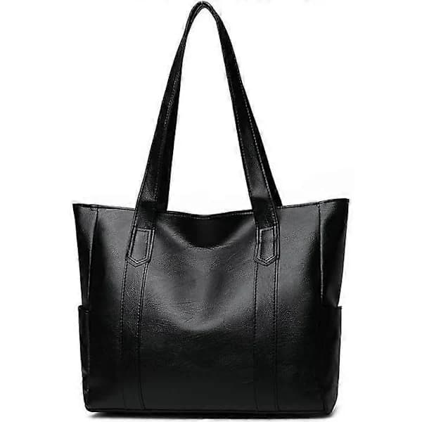 Dame Tote Tasker Dame Håndtaske Dame Crossbody Tasker PU Læder Dame Skuldertaske sort