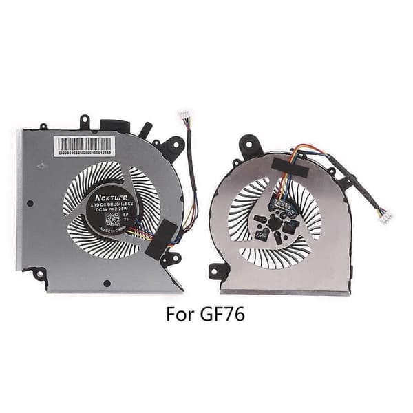 for MSI Katana GF66 GF76 11SC 11UC Laptop CPU kjølevifte 5V 4pin GPU radiator [DB] CPU CPU