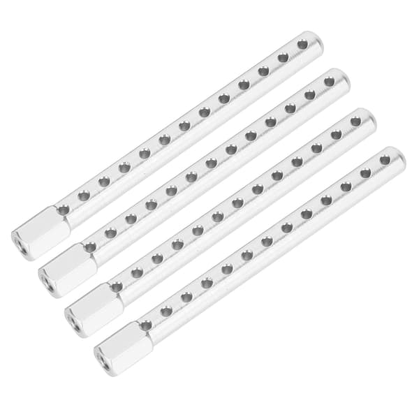 4 stk. aluminiumslegering RC bilskalsøjle tilbehør reservedele passer til HSP 1/10 122037Sølv