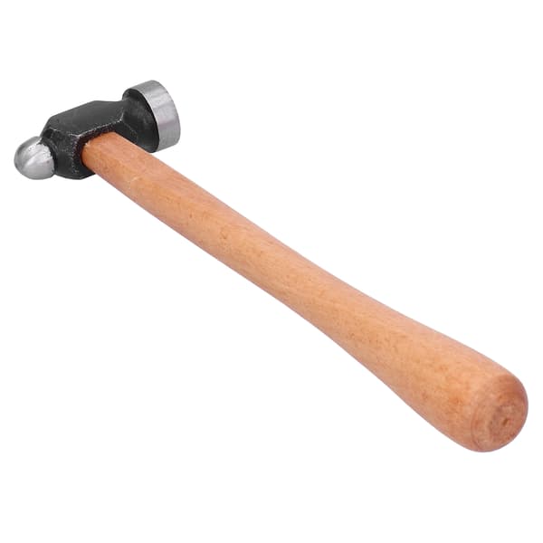 Ball Peen Hammer with Wooden Handle for Household, Jewelry Making, and Processing