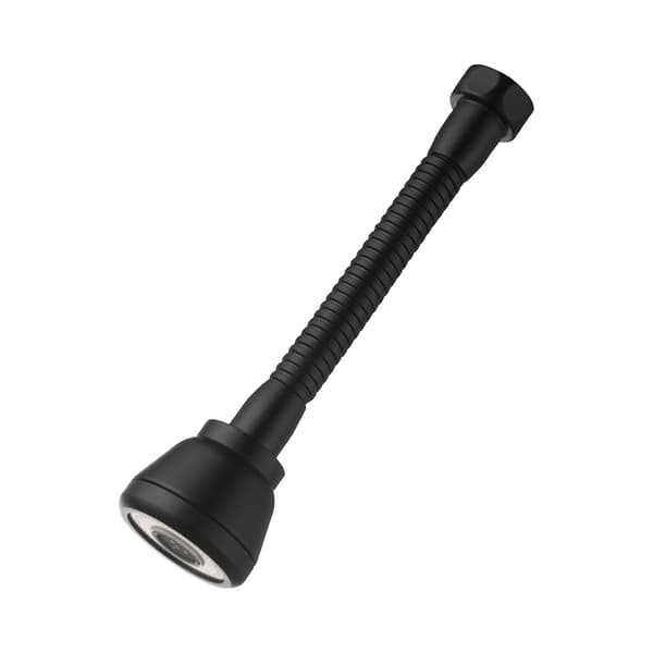 360° Rotatable Faucet Head Extender Splash-proof Kitchen Faucet Sprayer with 3 Modes Water Saving Black Copper Faucet Head [DB]
