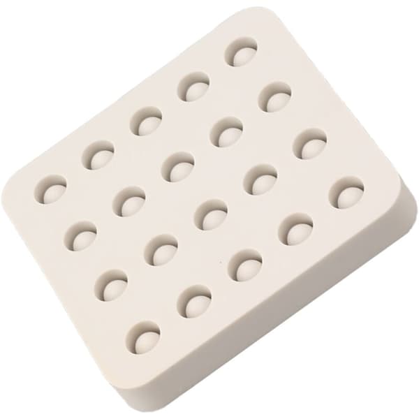 Vokskopp for Dronningceller - Silikonform for Birøkt, 4 Rader, 96x92x14mm