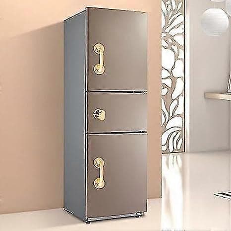 Self-adhesive Kitchen Cabinet Handle Refrigerator Door Handle Sliding Door Slide with Self-adhesive 2 pcs/set (medium, gold)