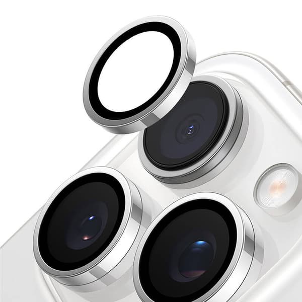 Torras Lensguard Kameraglass til iPhone 16 Pro (grå)