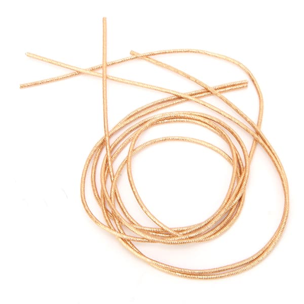 Embroidery Thread Copper Wire Sewing Luster 1.5mm Dia. Manual DIY String Dark Gold