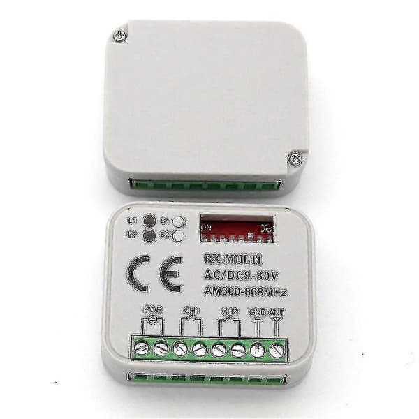 Garage Door Remote Control Receiver 433 868mhz Rx Multi 300-900mhz Ac/dc 9-30v Receiver With Remote Control [db]