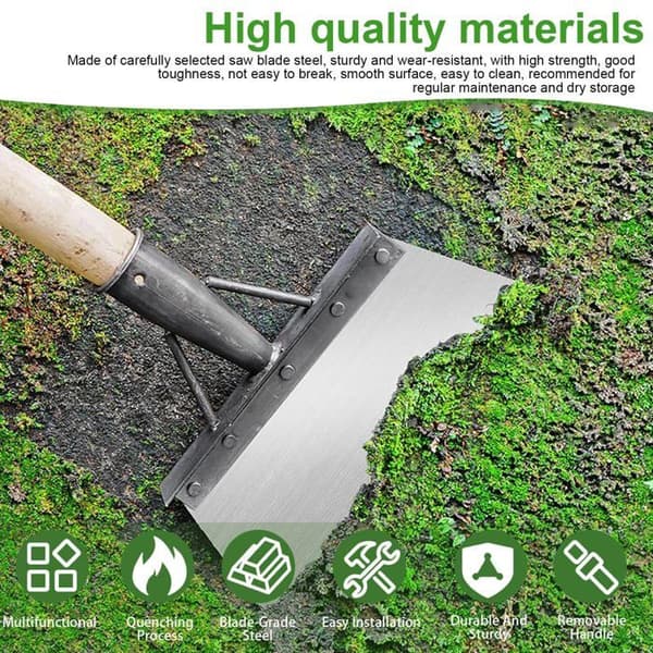 Garden Cleaning Spade - 1 Piece, 30x11cm, Without Handle - Suitable for Weeds, Moss, De-icing