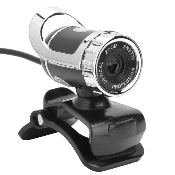 HXSJ LG68 Webcam Indbygget Lydabsorberende Mikrofon USB-kamera til Undervisning Konference Livestreaming (Sølv)