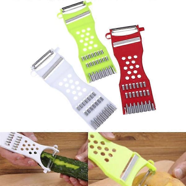 Multifunctional Kitchen Utensil Vegetable Fruit Peeler Julienne Cutter Tool green green