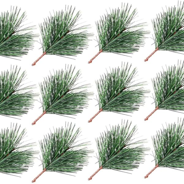 24 stk. kunstige fyrregrene til juletræ