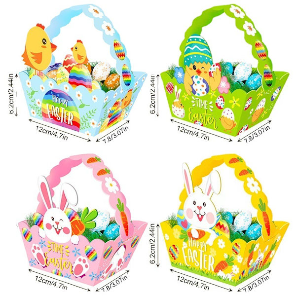 6 Easter Cards for Children's Easter Basket, Decorative, T