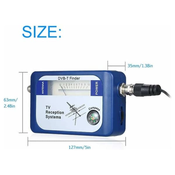 Signalfinner - Digital Satellitt-TV-antenne Terrestrisk TV-antenne med kompass TV-mottakssystem