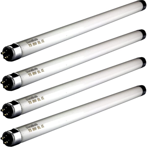 4 kpl 8W kärpäslamppu 12 tuumaa - T5 8 watin UV-lamppu 16W kärpäslampulle/hyönteisten tappolampulle