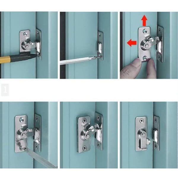 Door Security Chain, Slim Door Restrictor with Anti-Theft Spring