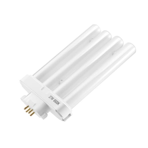 220V 27W 4-Pin Rows 6500K Double-H Compact Fluorescent Tube Light Source