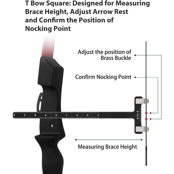 Bågskyttetång Point Plier Bågskytte Set Bågskytte fyrkantig linjal