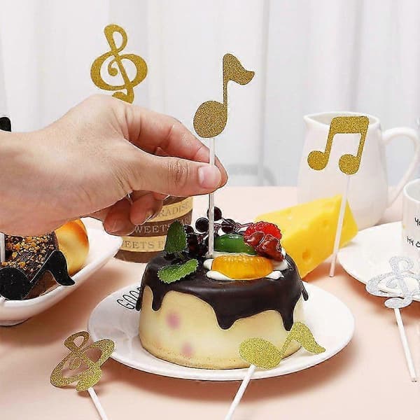 18 stk. Noder Kagepynt Cupcake Toppers Fødselsdagsfest Dekorationer Papir Kagepynt