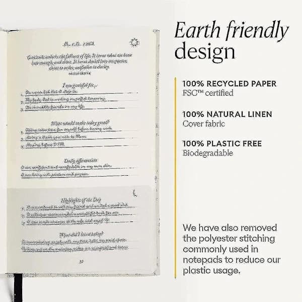 Intelligent Change: The Five Minute Journal - Daglig journal for lykke, mindfulness og refleksion - Udateret livsplanlægger