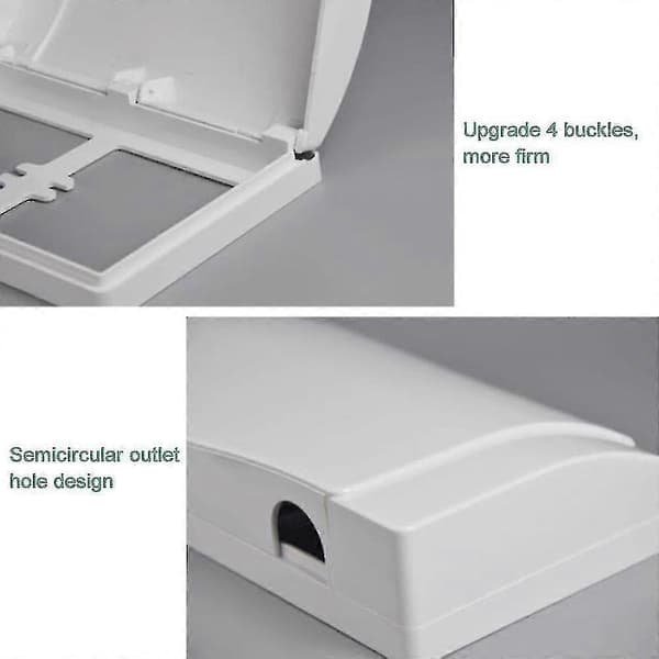 Double Socket Cover Electrical Outlet Protector Baby Child Safety Box