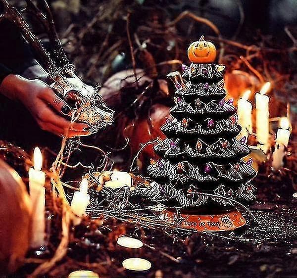 2025 Halloween Tree Halloween Glowing Decoration Ornaments Halloween Tree Gift Halloween Party Decor