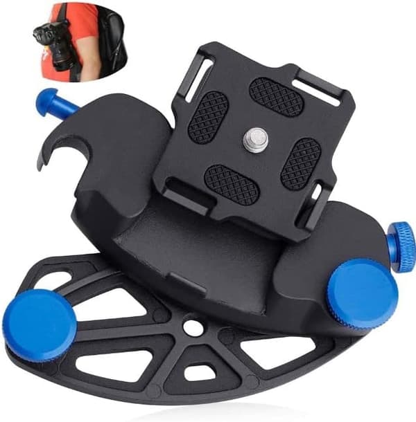 Kamerabeslag Rygsæk Bælteclips Quick Release Aluminiumlegering til