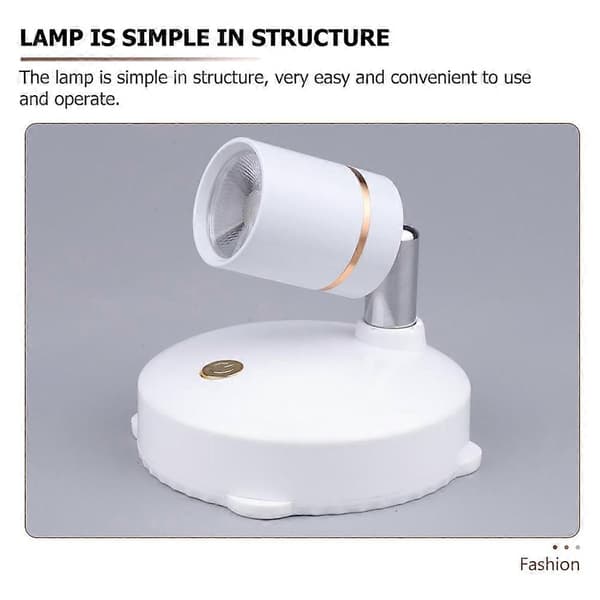 2 stk. enkle fjernstyrede LED-spotlights, pålidelige USB-spotlights