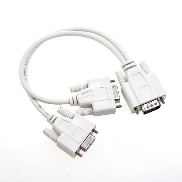 NY 1 TIL 2 SKJERMER SPLITTERKABEL FOR VGA VIDEO