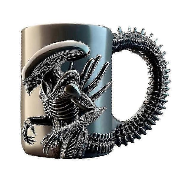 11oz Krus - Alien drikker kaffe Krus - Gave til gyserfans 0619-FA-