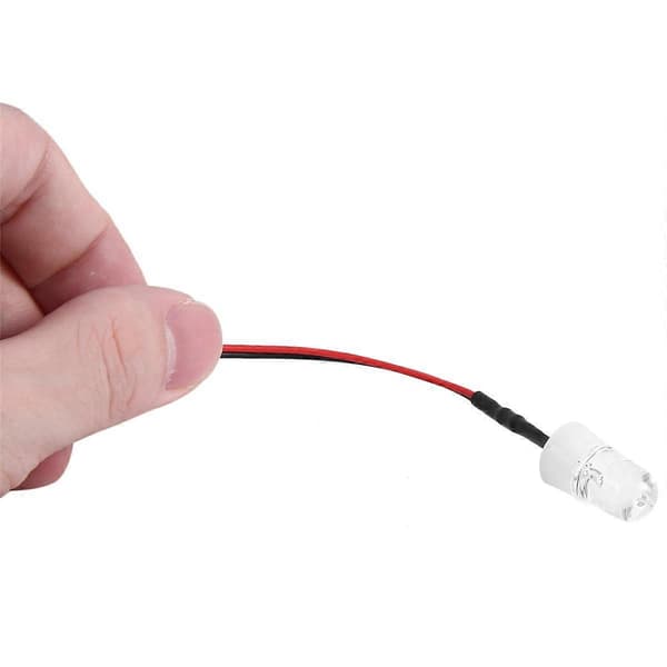 RC Billys 3-9V Lys Sæt Forlygte Hovedlys Lamper til 1/5 1/8 1/10 1/12 1/14 RC Modelbil Lastbil LED, 2 Hvide 8mm