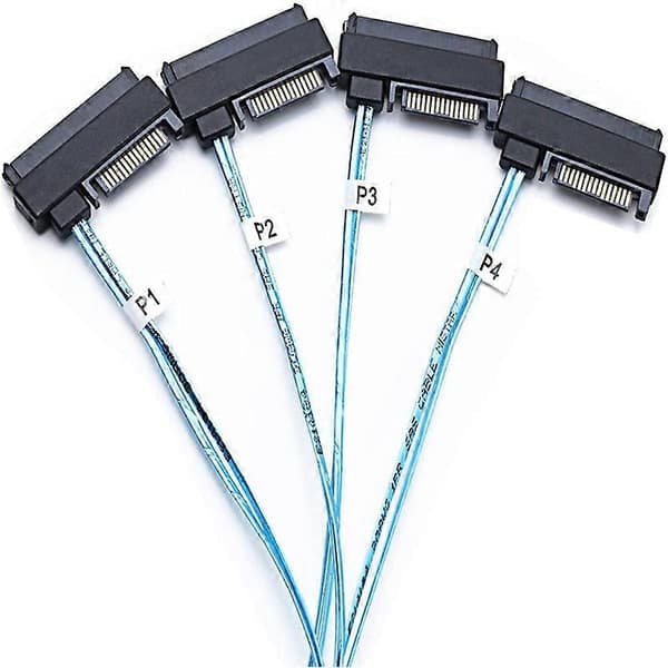 Mini SFF-8643 til 4X29Pin SFF-8482 serverkabel 3.33TF/1M
