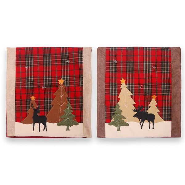 2 Pieces Christmas Decorations Forest Old Man Chair Set Elk Post