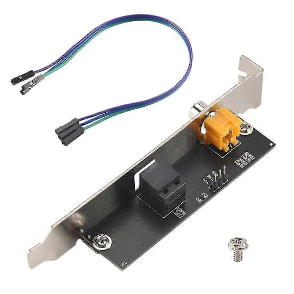 24Bit 192Khz Daughter Card SPDIF Optical and RCA Output Plate Cable Bracket Digital Audio Output for AS Edition 0630