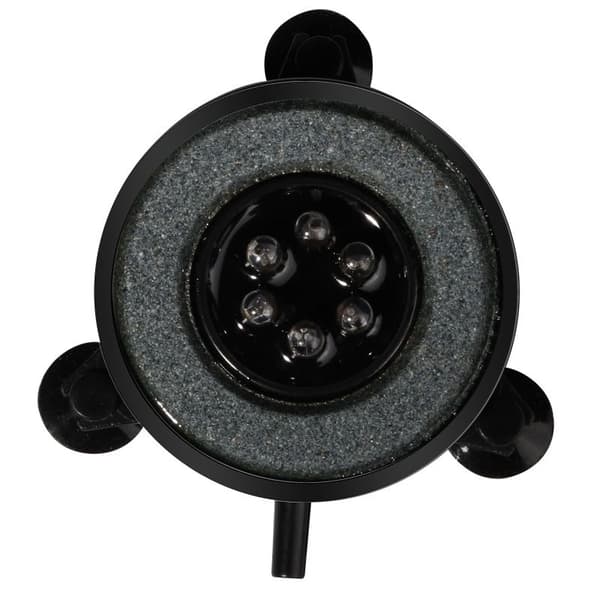 LED-akvarieluftstein med lys, flerfarget luftbobleskive for fisk