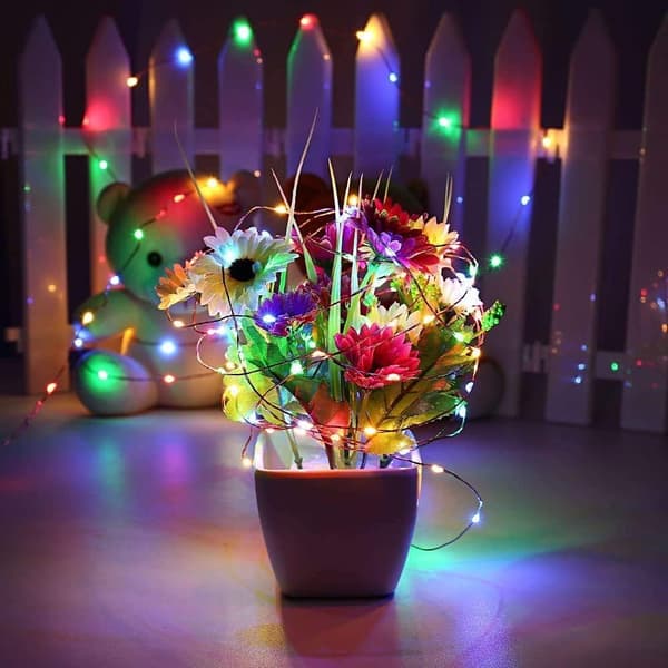 Battery Operated Fairy Lights, [2-pack] 20M 200 LED Waterproof