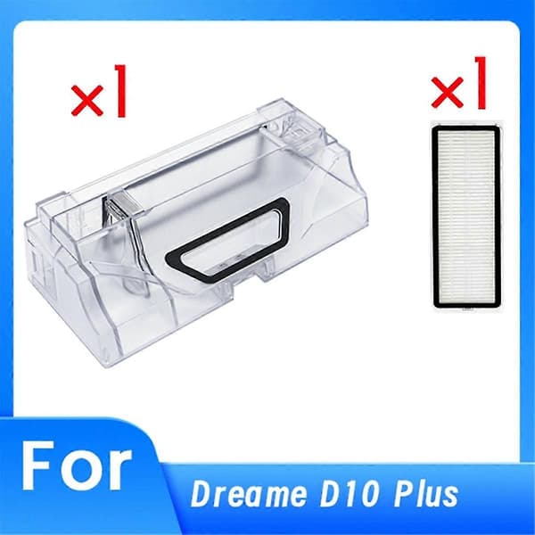 Til D10 Plus støvbeholder med filter, robotstøvsuger, tilbehør, reservedele, affaldsstøvbeholder