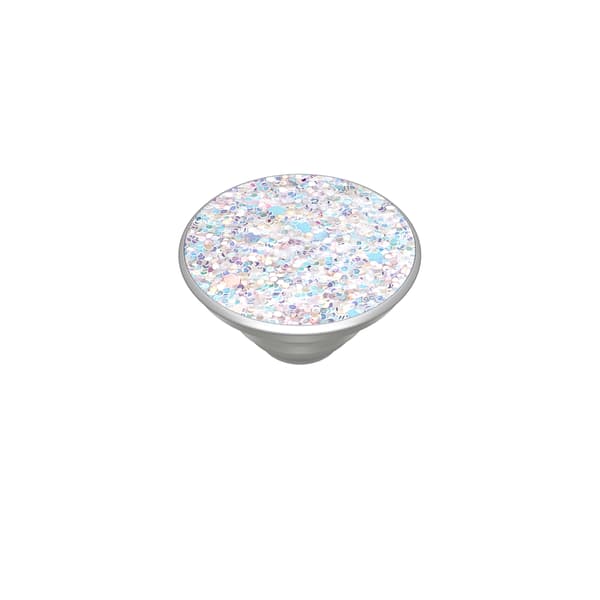 POPSOCKETS Sparkle Snow White irrotettava ote ja jalustatoiminto Premium Multifärg
