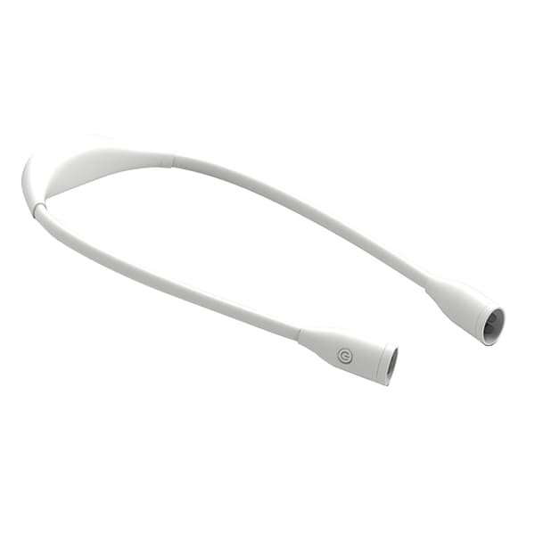 Rechargeable LED Neck Reading Light, 360 Degree Adjustable Book Light for Bed Reading, White-FA-