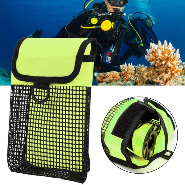 BG-984 Diving Equipment Bag Portable Lightweight Mesh Underwater Storage Bag Fluorescent Green