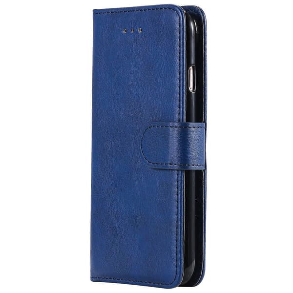 For iPhone 6s 6 7 8 SE (2020) SE (2022) Deksel 2 i 1 Avtakbart Magnetisk Lær Lommebok Mobilskall [DB] Blå Blå Blue Blue