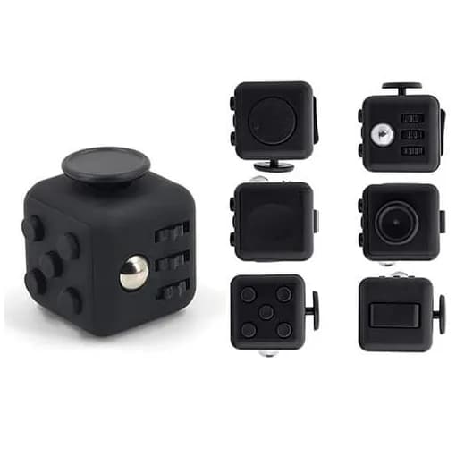 Fidget Cube anti-stress svart modell