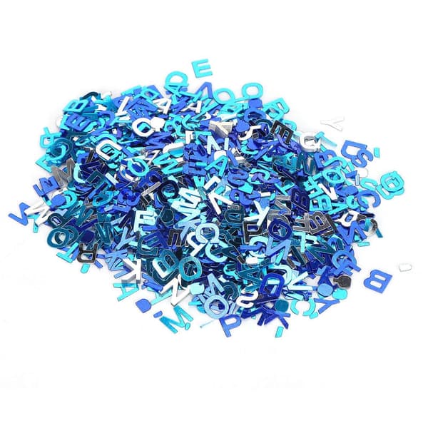 8mm Blue Confetti Party Glitter Sequins Table Decorations for Thanksgiving Baptism Letter
