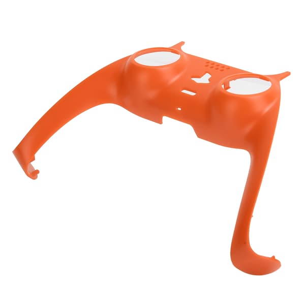 Game Controller Handle Decorative Strip Gamepad Grip Replacement DIY Shell Cover for PS5 Orange