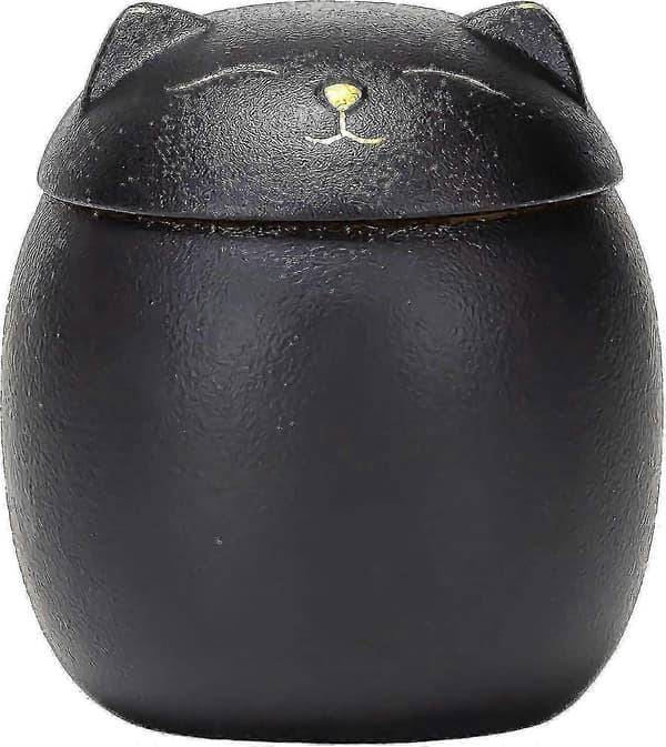 Katturna til katteaske minde dyreurner katte sort katturna 7,6 cm x 7,6 cm (sort)